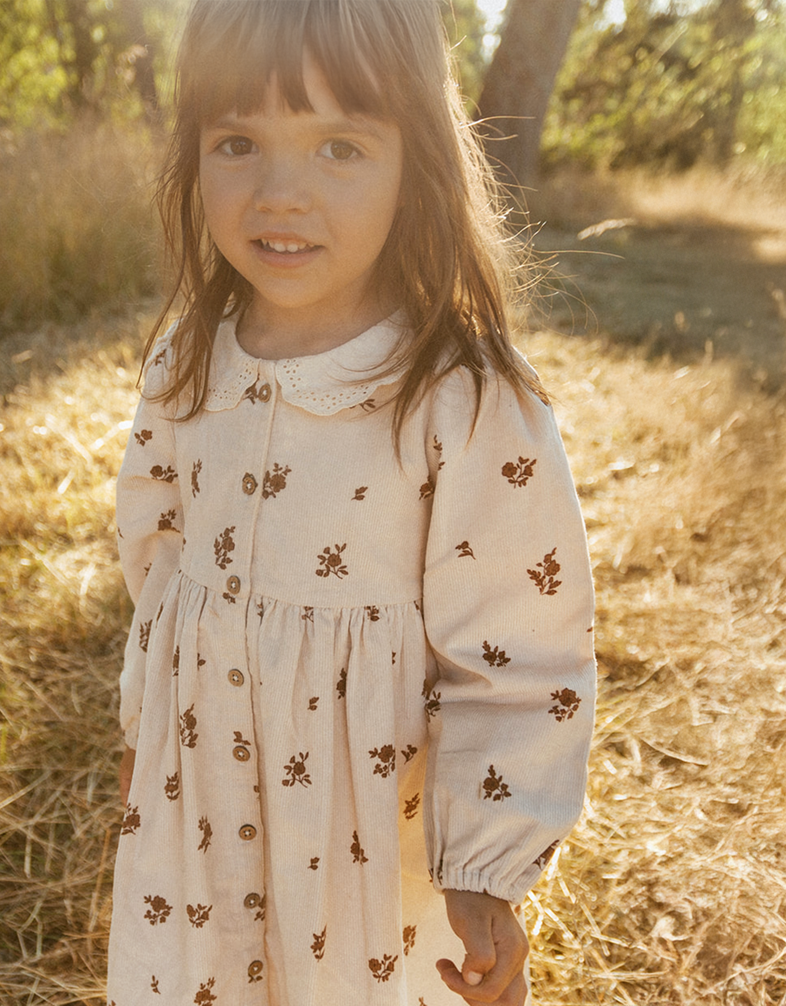 MakeMake Organics Corduroy Collared Button Dress