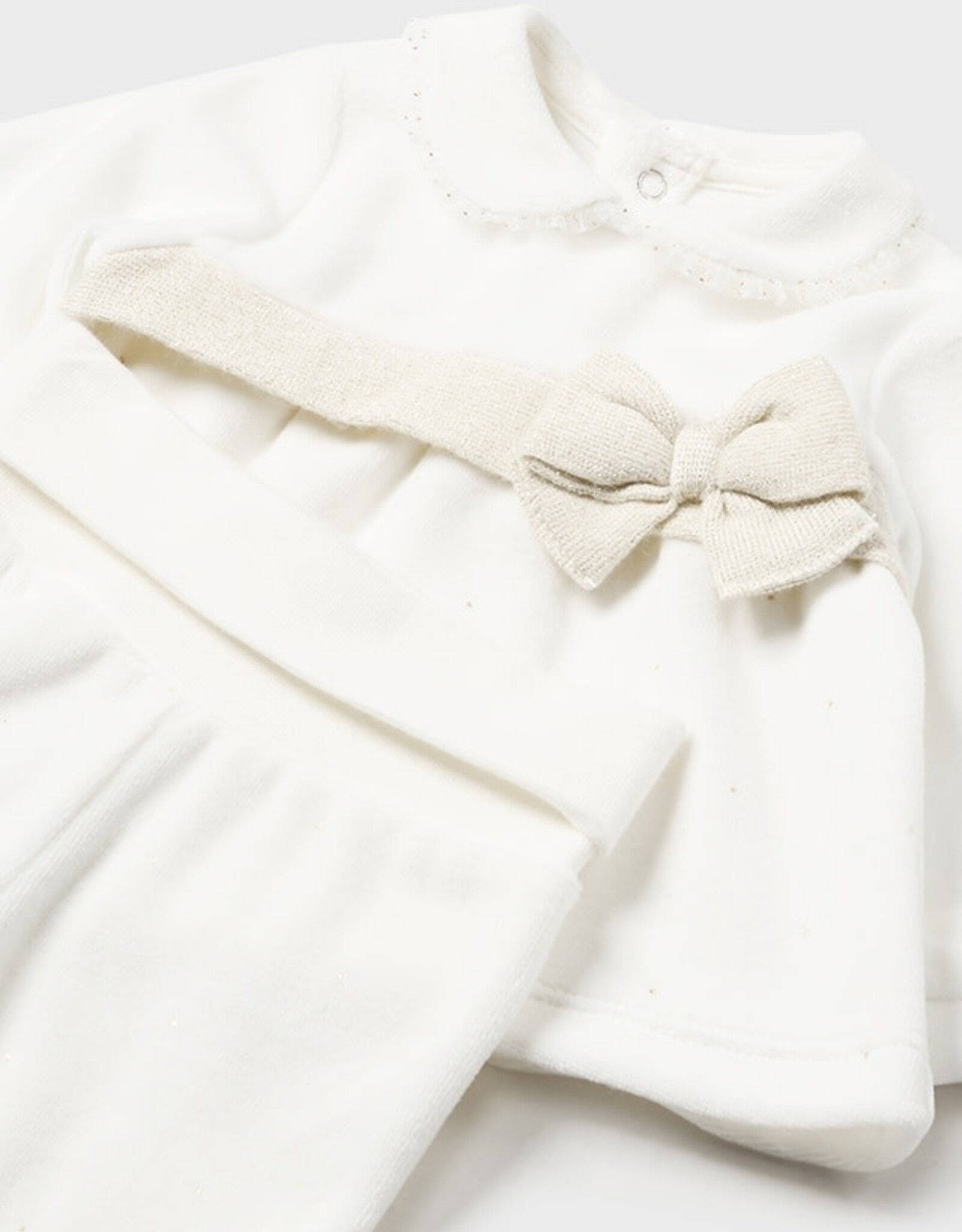 Mayoral Neutrals Leg Warmer Set with Accent Waist