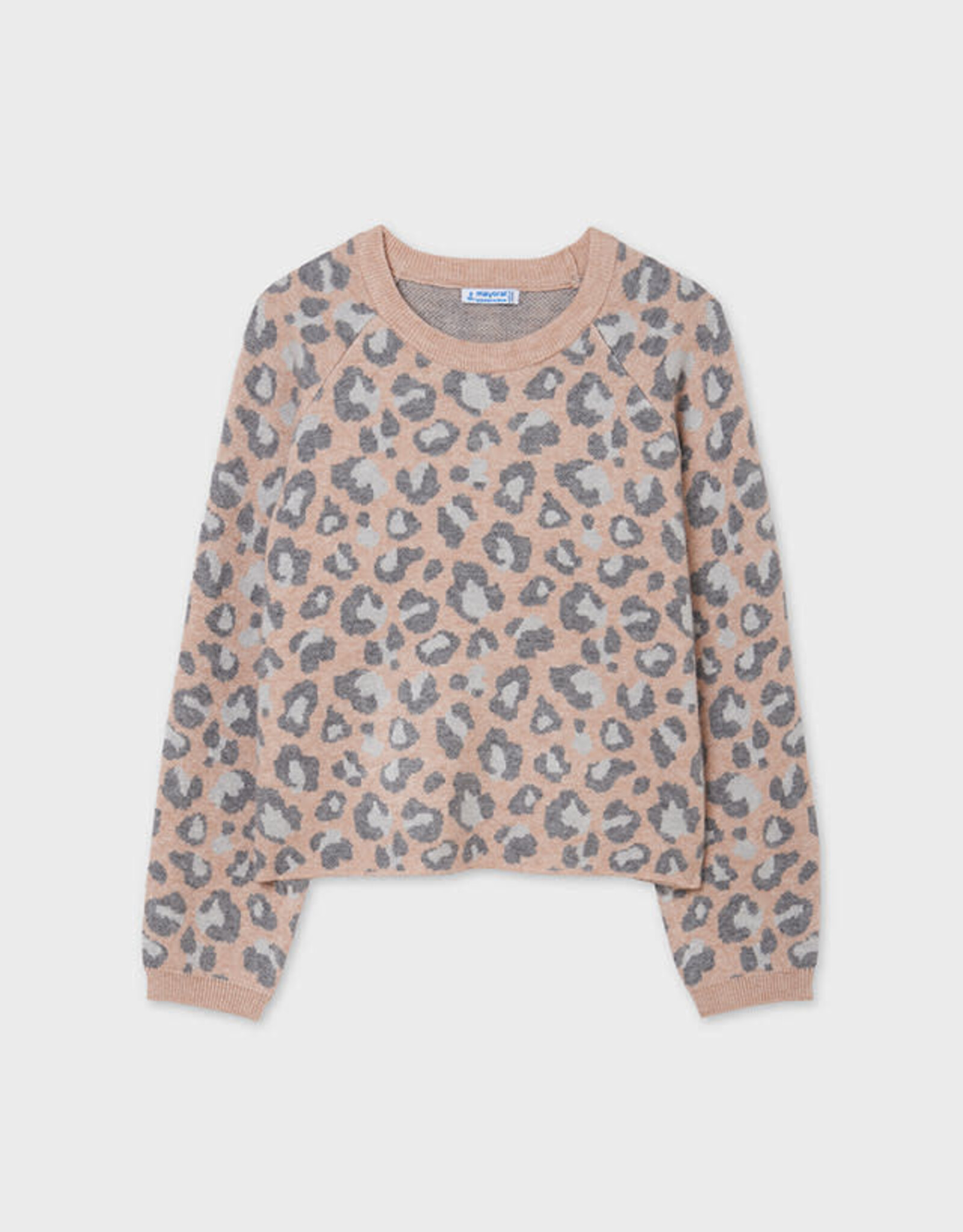 Mayoral Leopard Print Sweater - Makeup