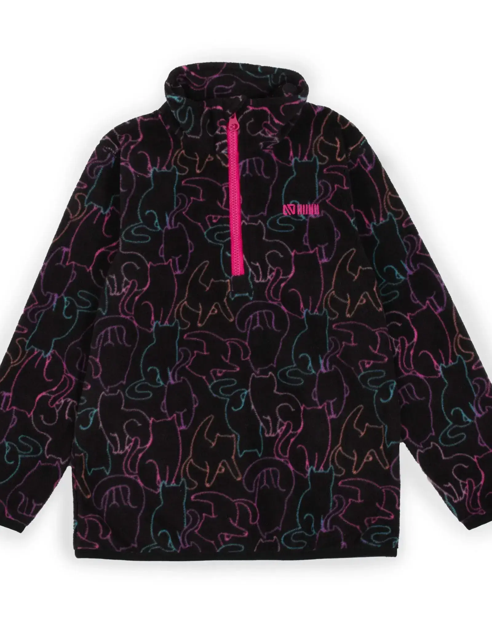 Noruk Multi Kitty Qtr Zip Microfleece w/ Fuchsia Pant