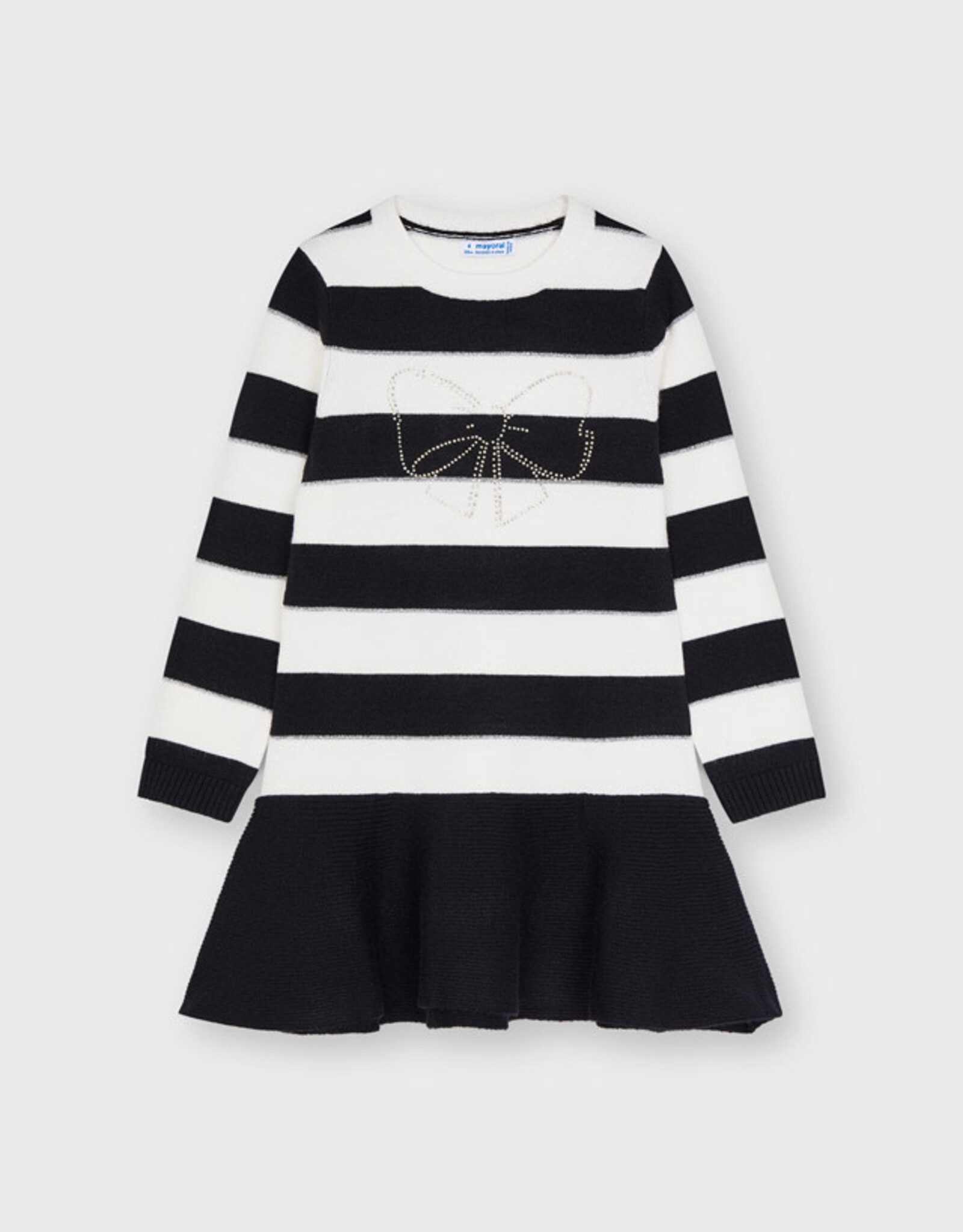 Mayoral Black Stripe Dress