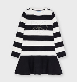 Mayoral Black Stripe Dress