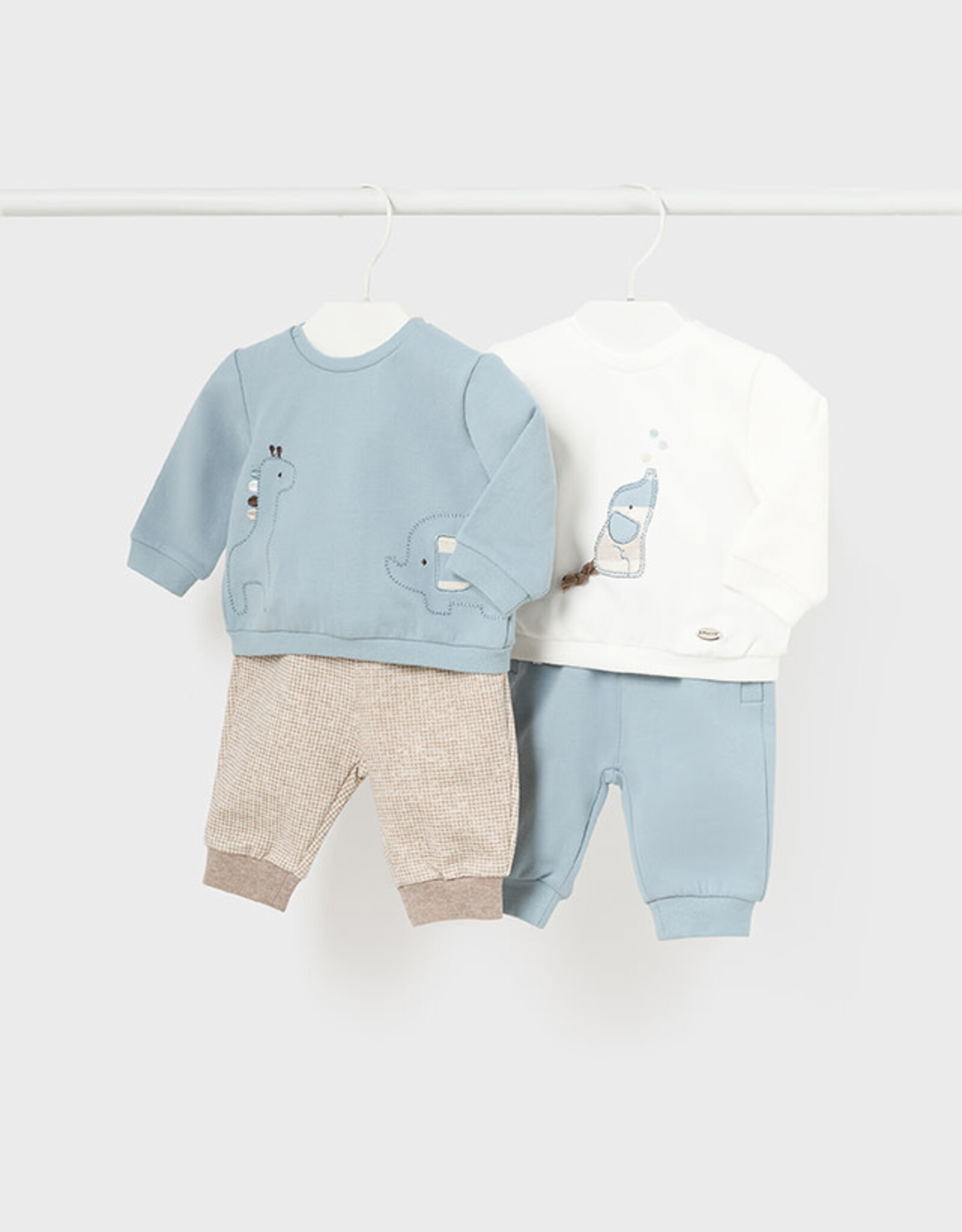 Mayoral Polar Blue Knit Set (4 Pcs)