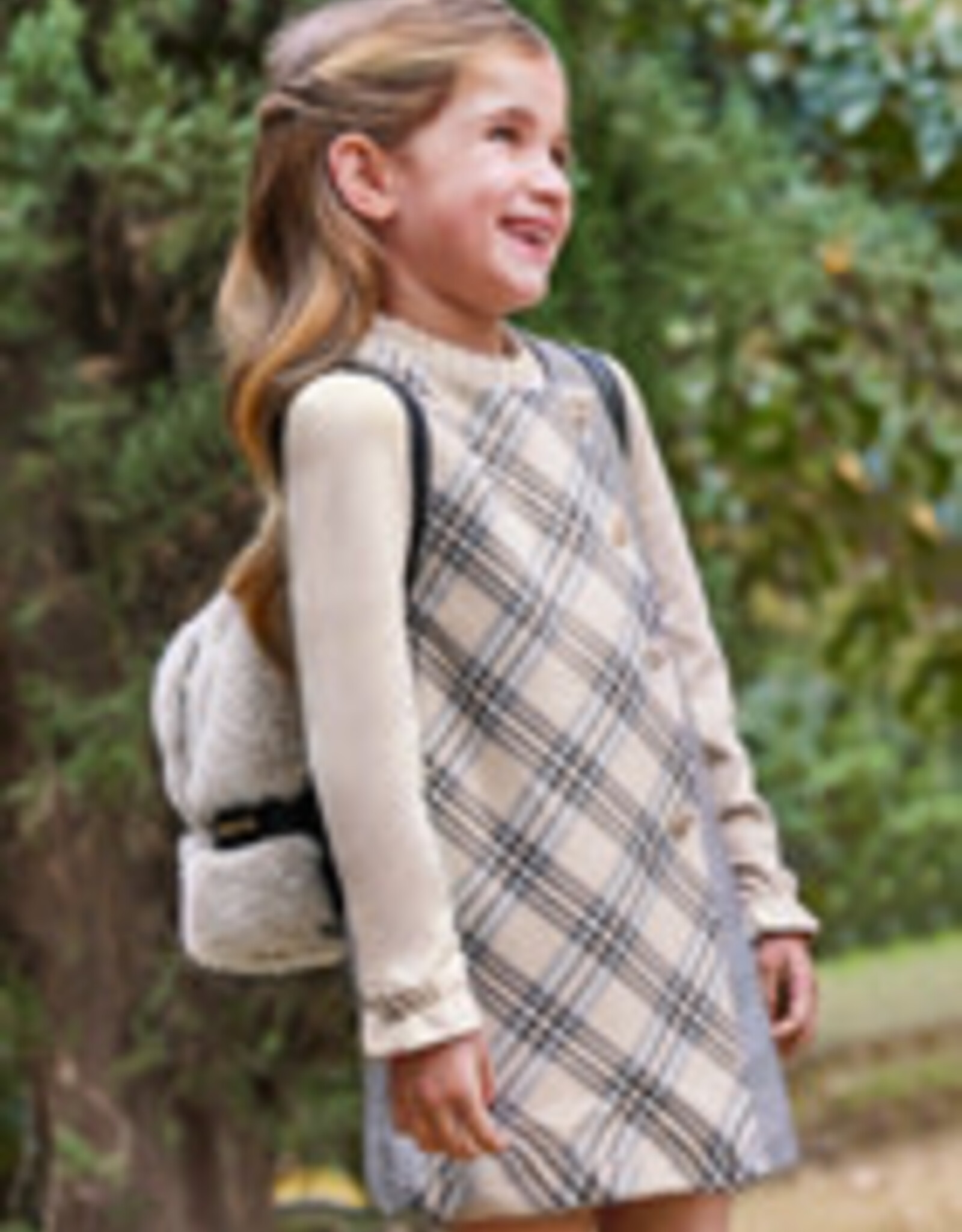 Abel & Lula Plaid Jumper