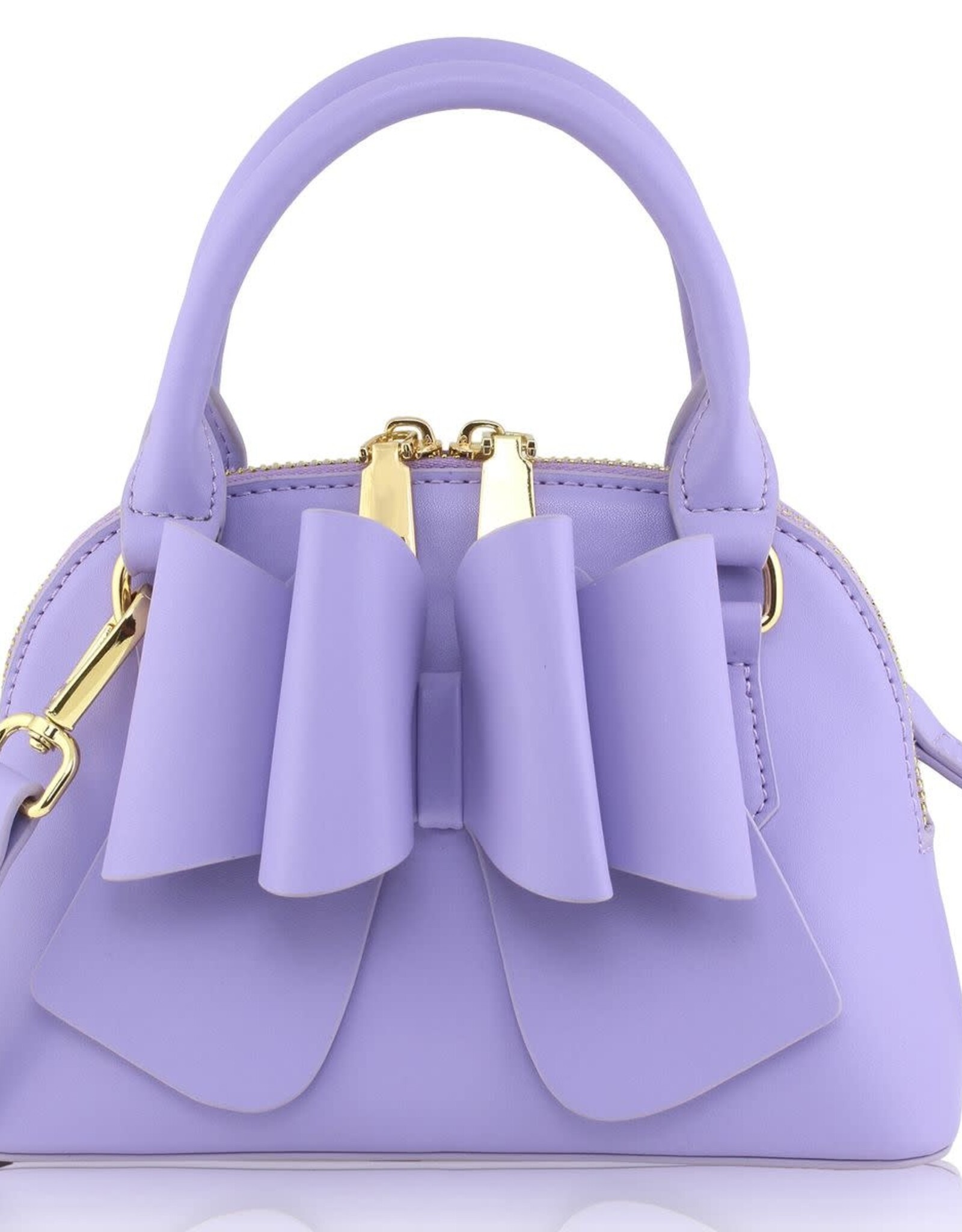 Carrying Kind Margo Purse: Purple Floral Lining