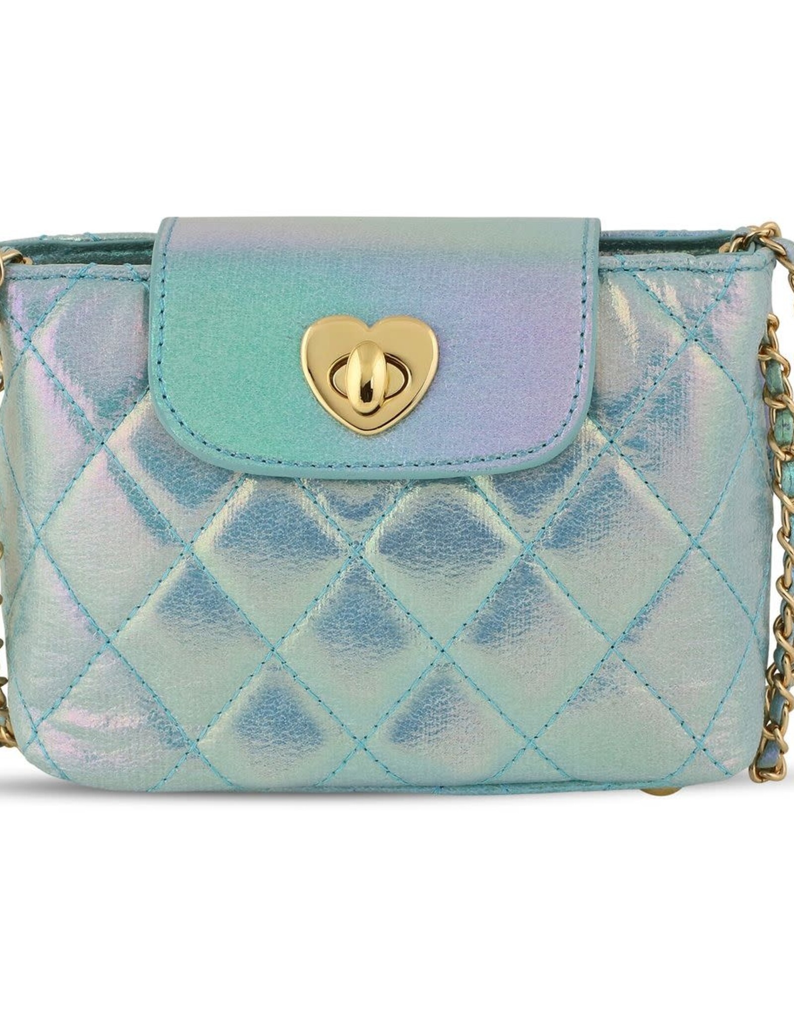 Carrying Kind Paige: Metallic Aqua