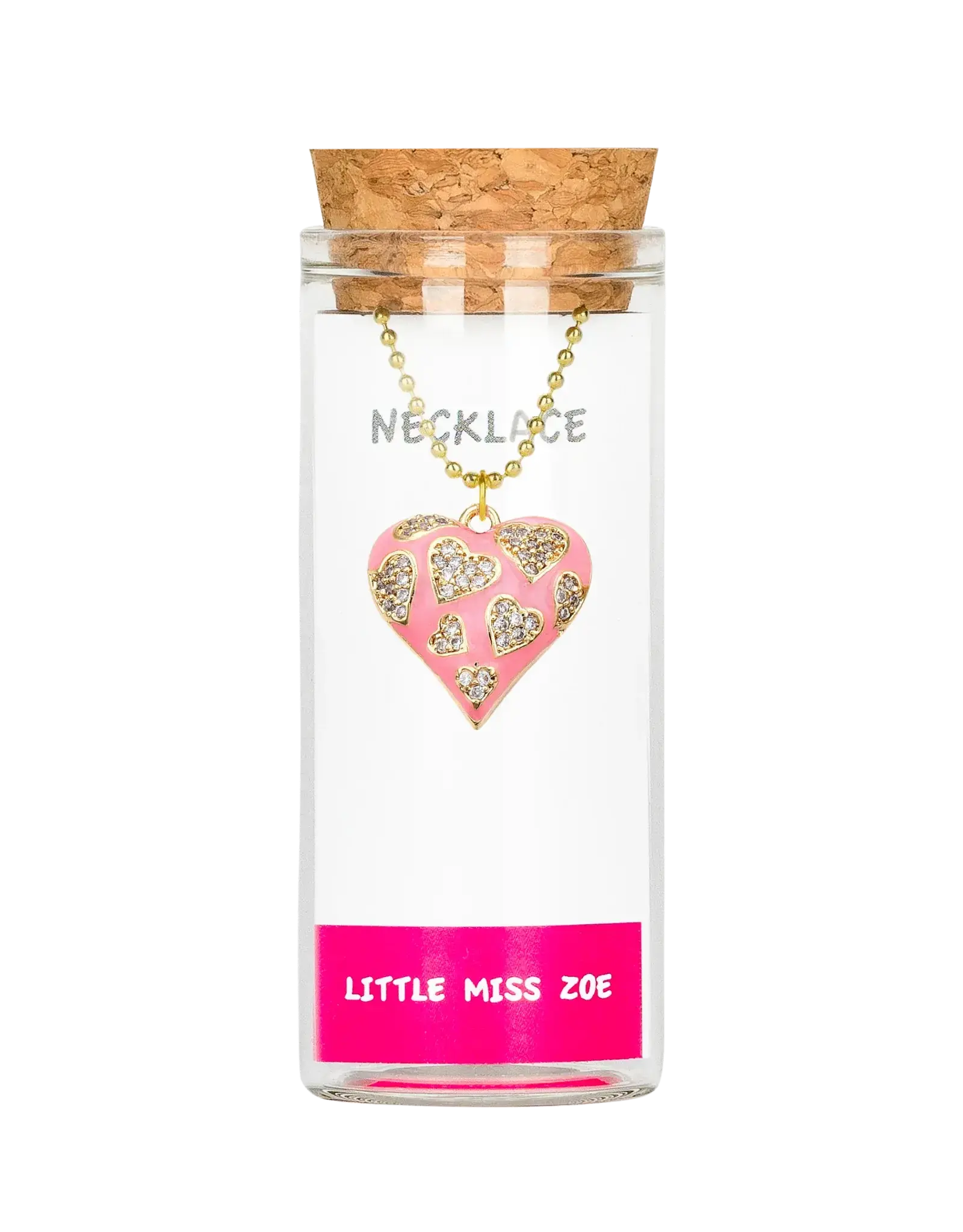 Little Miss Zoe Charming Hearts Necklace