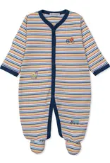 Kissy Kissy Construction Roadwork Stripe Footie