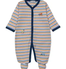 Kissy Kissy Construction Roadwork Stripe Footie