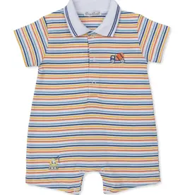Kissy Kissy Construction Roadwork Short Stripe Playsuit