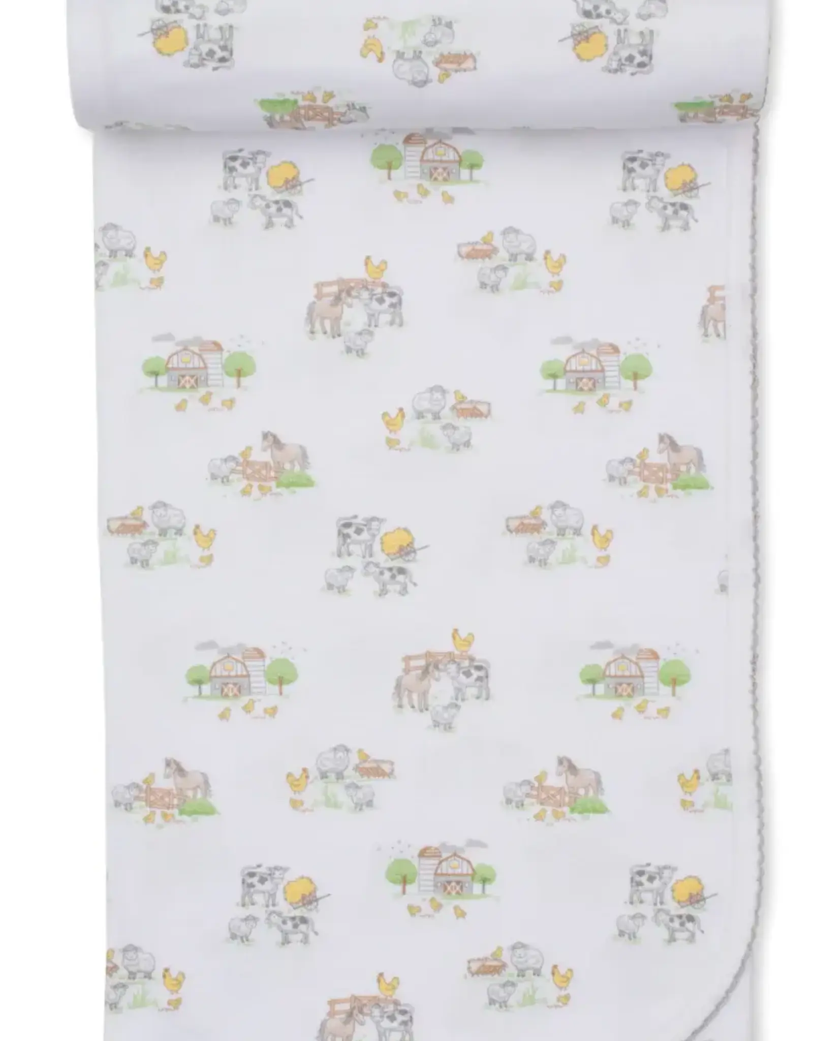 Kissy Kissy Fun on the Farm Receiving Blanket