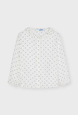 Mayoral Black/White Heart Dot Blouse