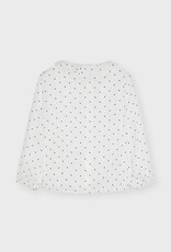 Mayoral Black/White Heart Dot Blouse