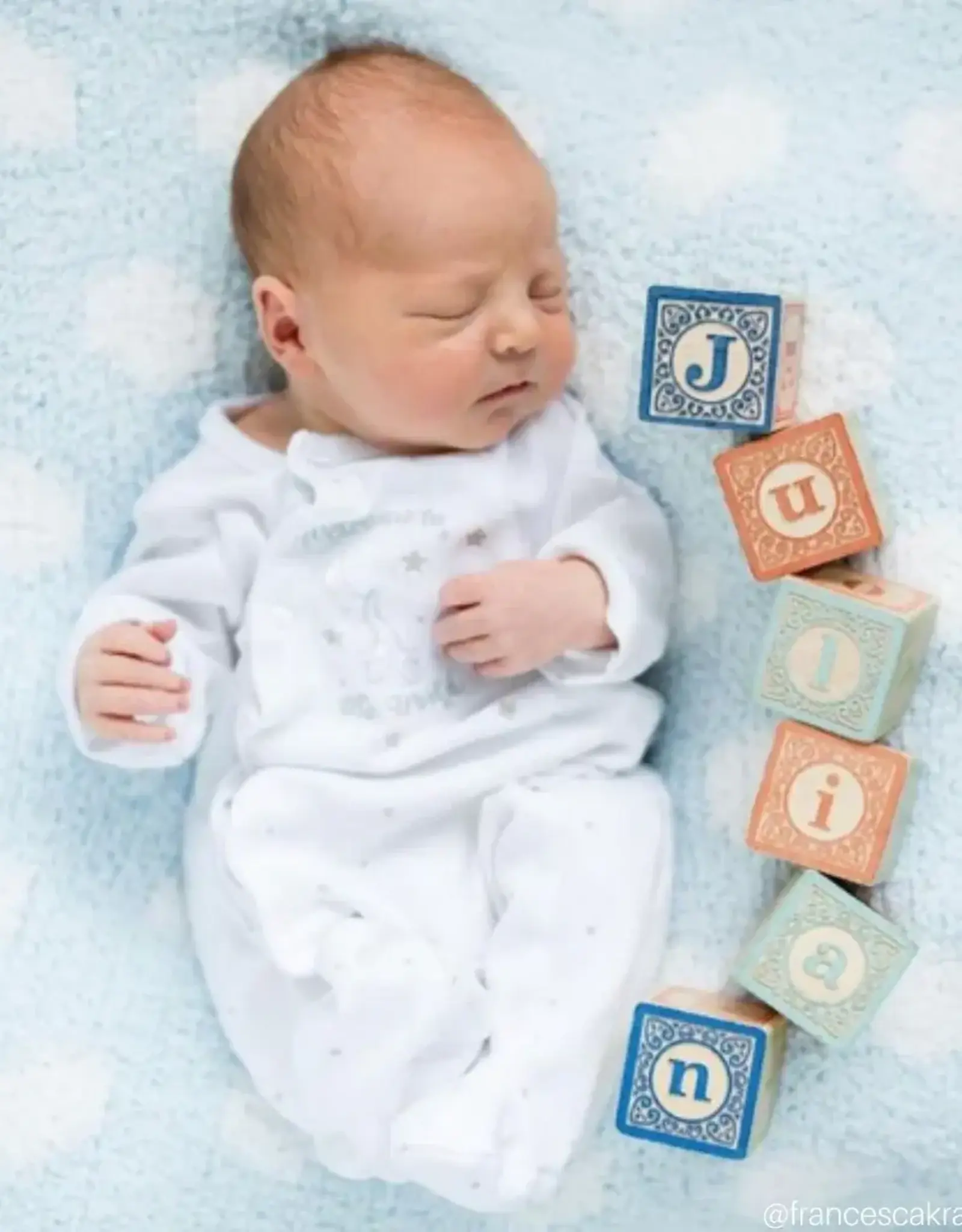 Little Me "welcome to the world" White Footie Pajama