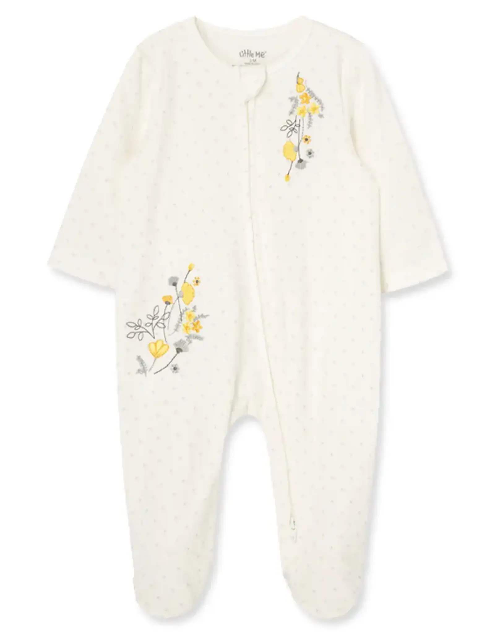 Little Me Primrose Zip Footie