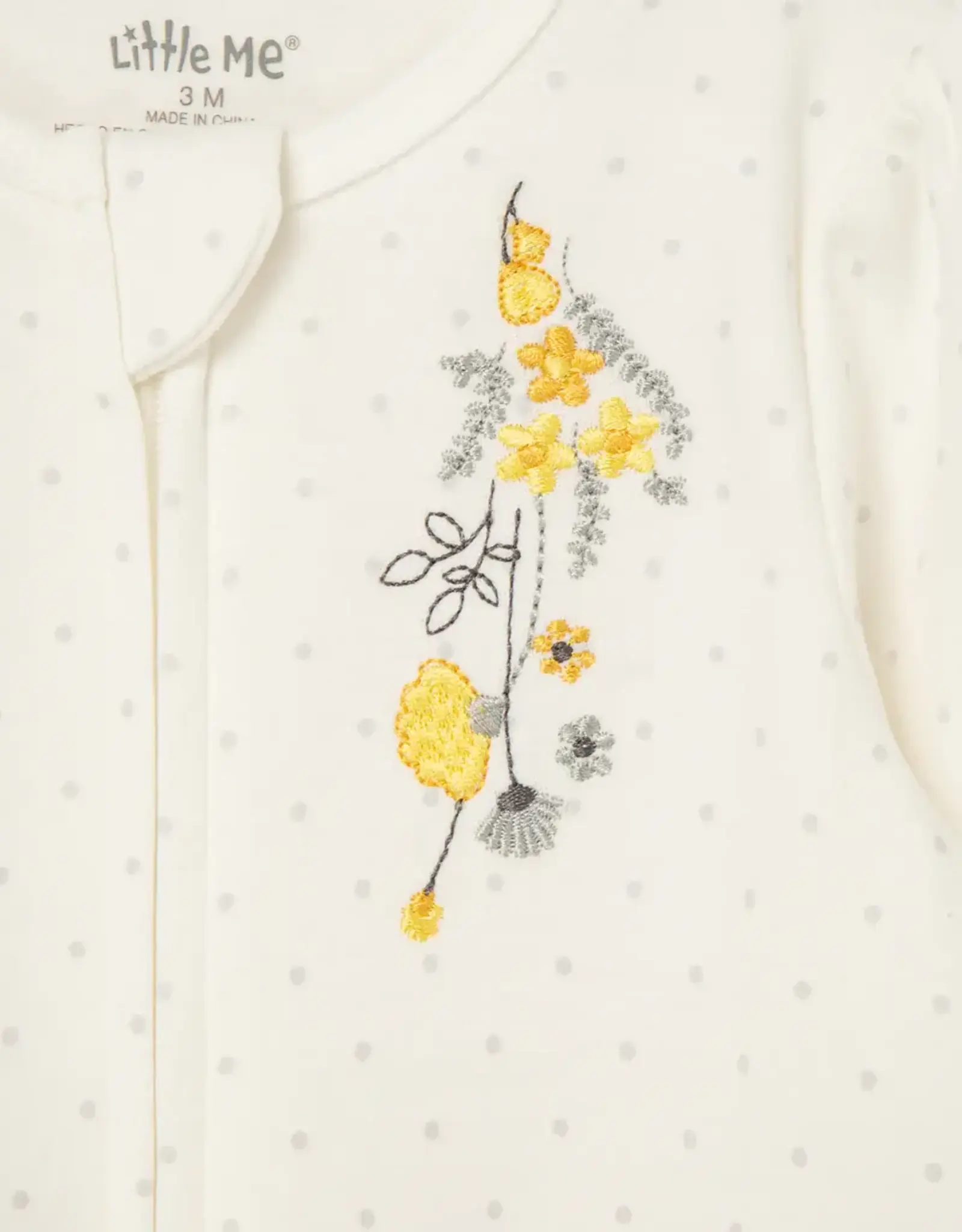 Little Me Primrose Zip Footie