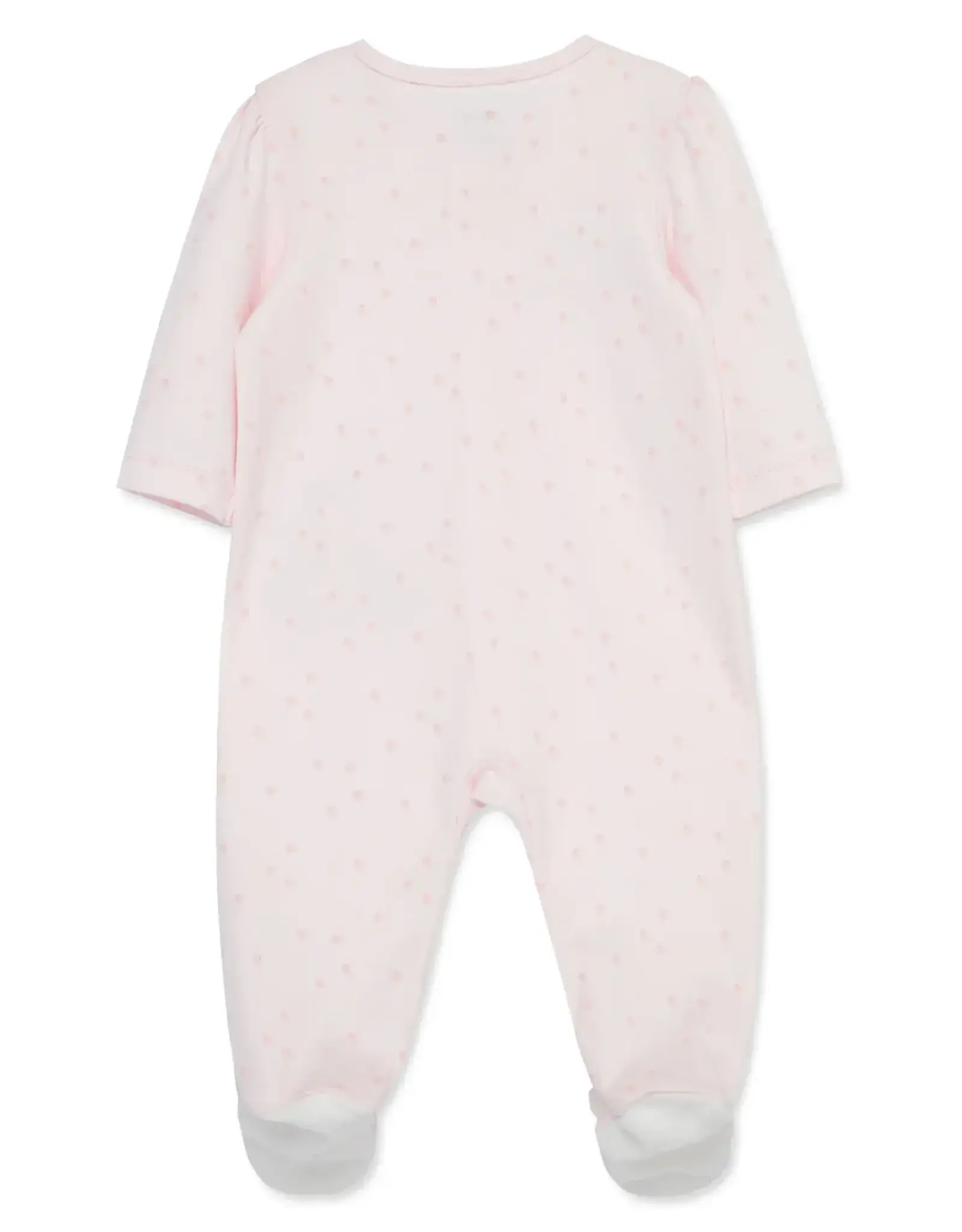 Little Me Sweet Kitties 2-Way-Zip Footed One-Piece