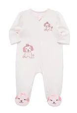 Little Me Lovely Pups 2-Way-Zip Footed One-Piece