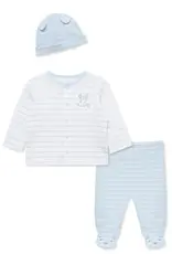 Little Me Peppy Puppies 3-Piece Cardigan Set