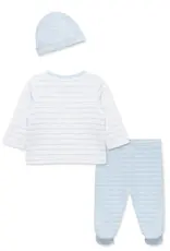 Little Me Peppy Puppies 3-Piece Cardigan Set