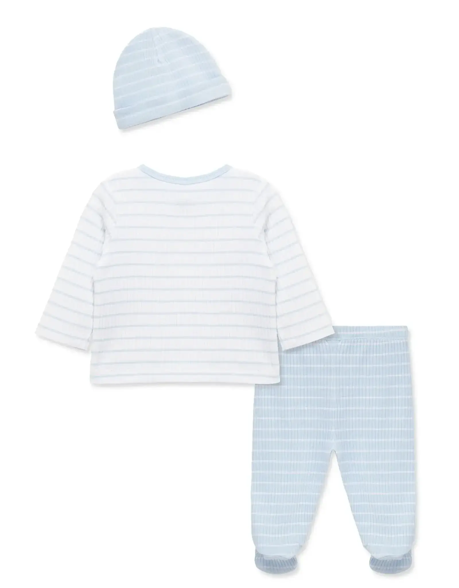 Little Me Peppy Puppies 3-Piece Cardigan Set