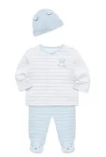 Little Me Peppy Puppies 3-Piece Cardigan Set