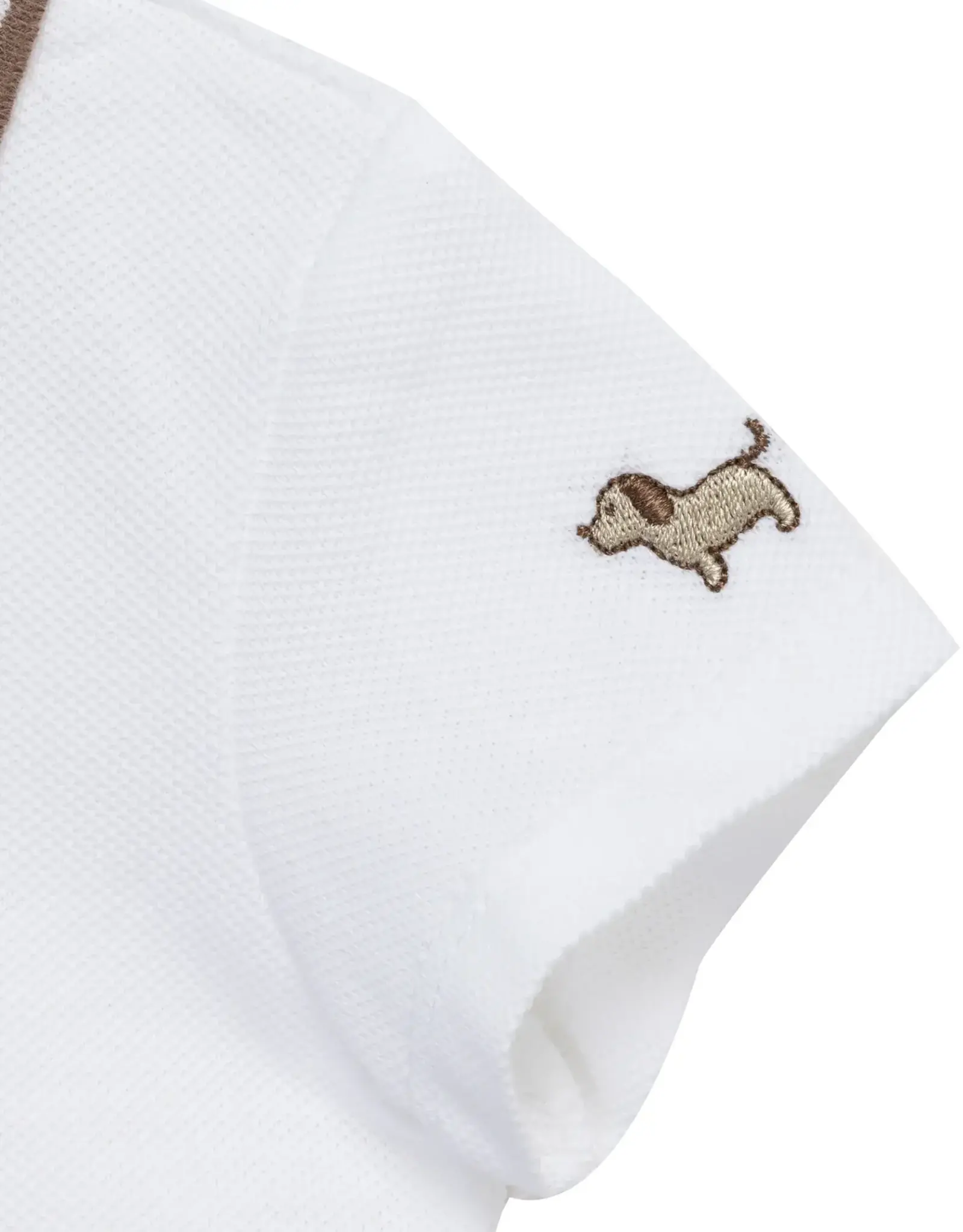 Little Me Puppies Woven Shortall Set