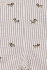 Little Me Puppies Woven Shortall Set