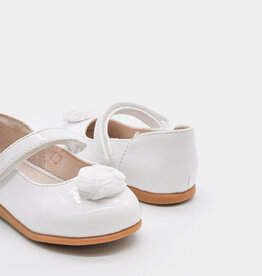 Mayoral White Flower Flats