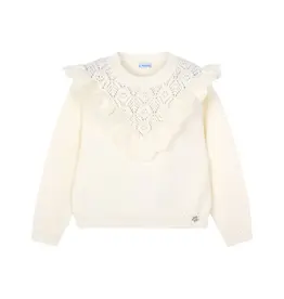 Mayoral Macchiato Openwork Knit Sweater