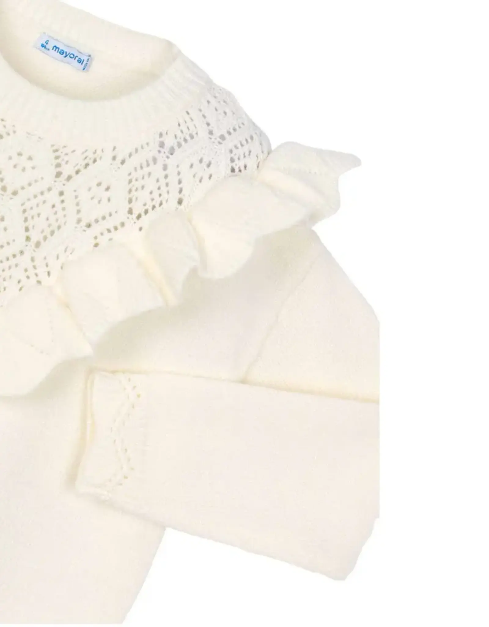 Mayoral Macchiato Openwork Knit Sweater