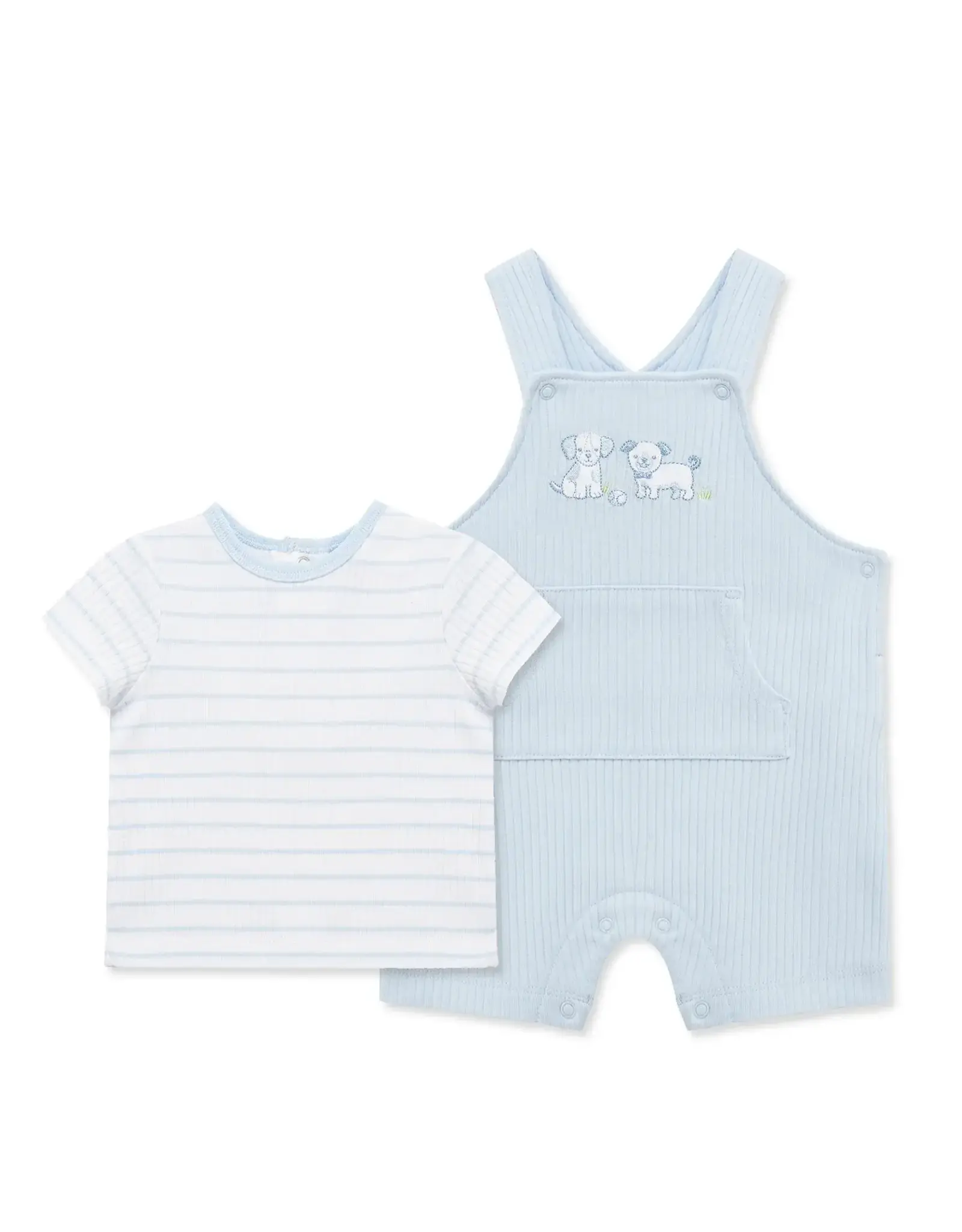 Little Me Peppy Puppies Shortall Set