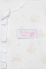 Little Me “My First Easter” Pink Bunny 2-Way-Zip Footed One-Piece & Hat