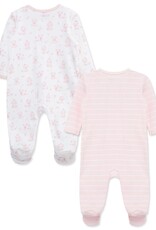 Little Me Pretty Puppies 2-Way-Zip Footies (2-Pack)