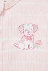 Little Me Pretty Puppies 2-Way-Zip Footies (2-Pack)