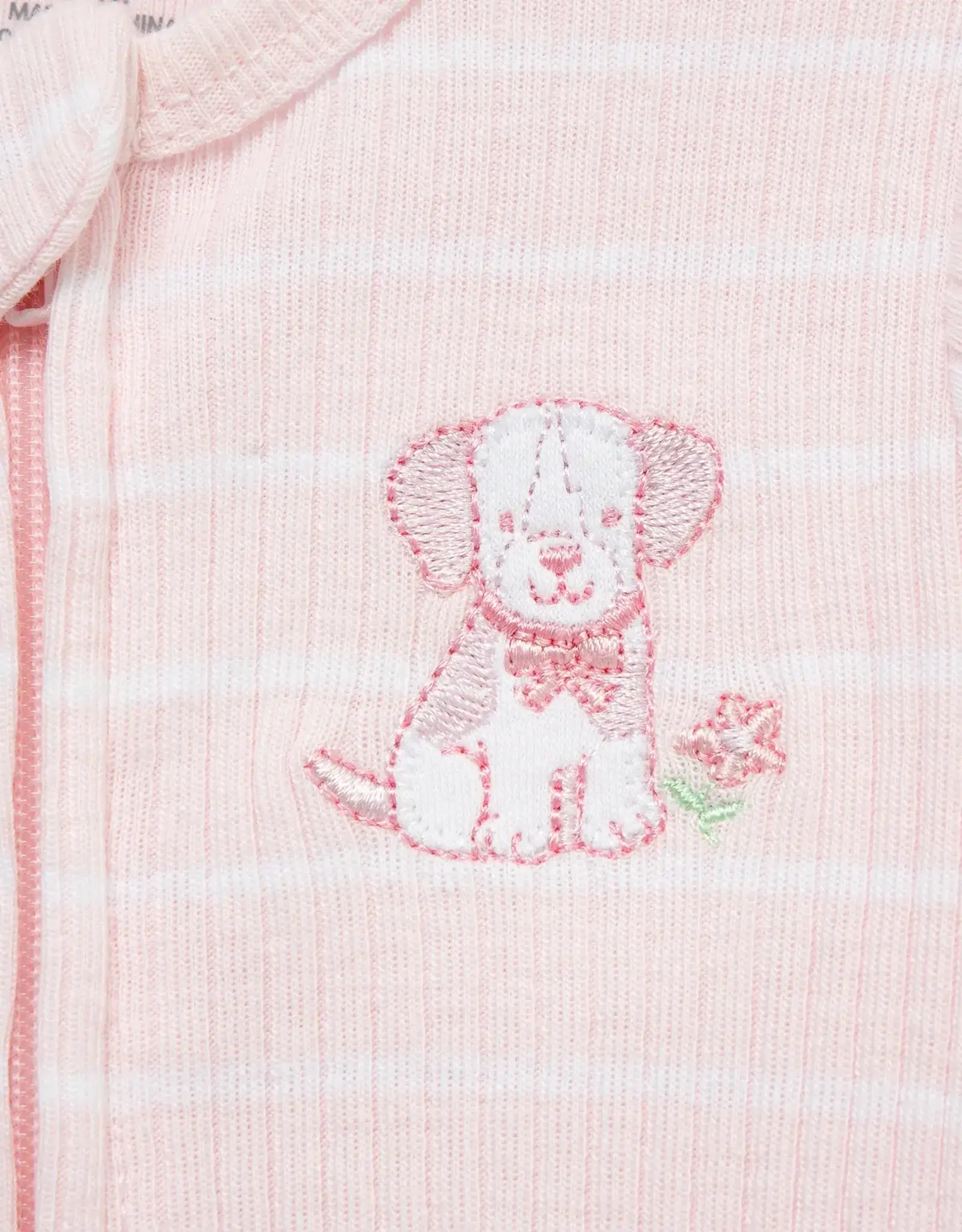 Little Me Pretty Puppies 2-Way-Zip Footies (2-Pack)