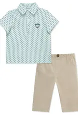 Little Me Golf Polo & Pant Set