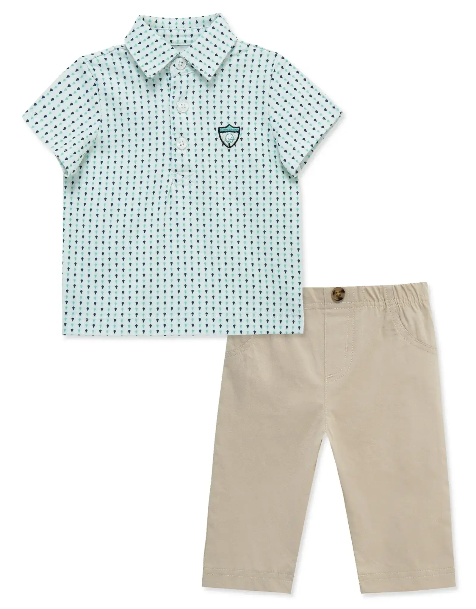 Little Me Golf Polo & Pant Set
