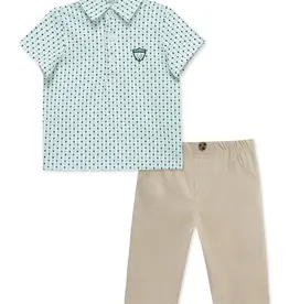 Little Me Golf Polo & Pant Set