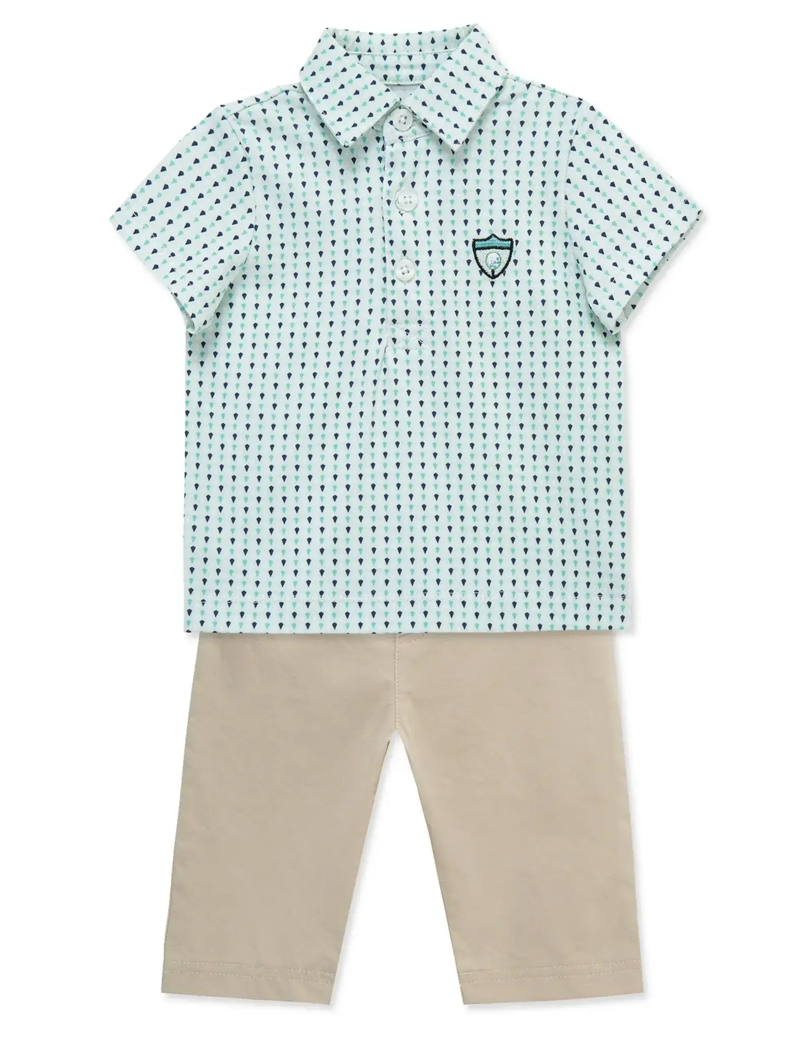 Little Me Golf Polo & Pant Set