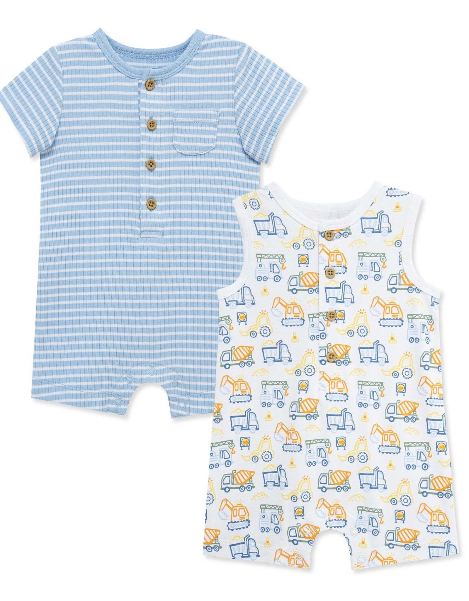 Little Me Truck Zone Rompers (2-Pack)