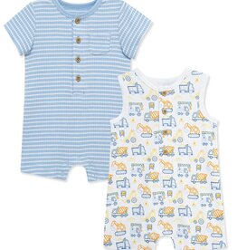Little Me Truck Zone Rompers (2-Pack)