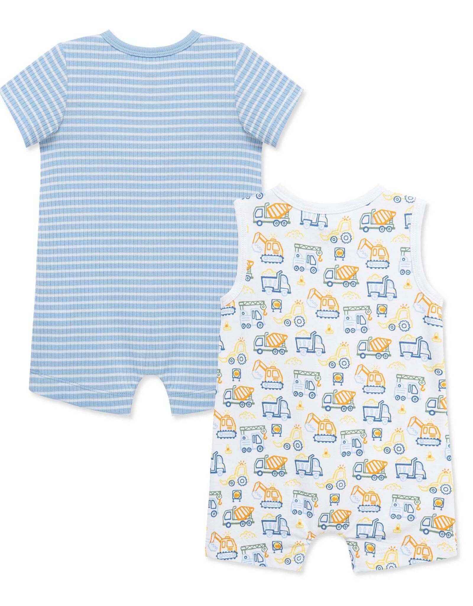 Little Me Truck Zone Rompers (2-Pack)
