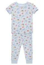 Little Me Bows 4-Piece Pajama Set