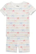 Little Me Bows 4-Piece Pajama Set