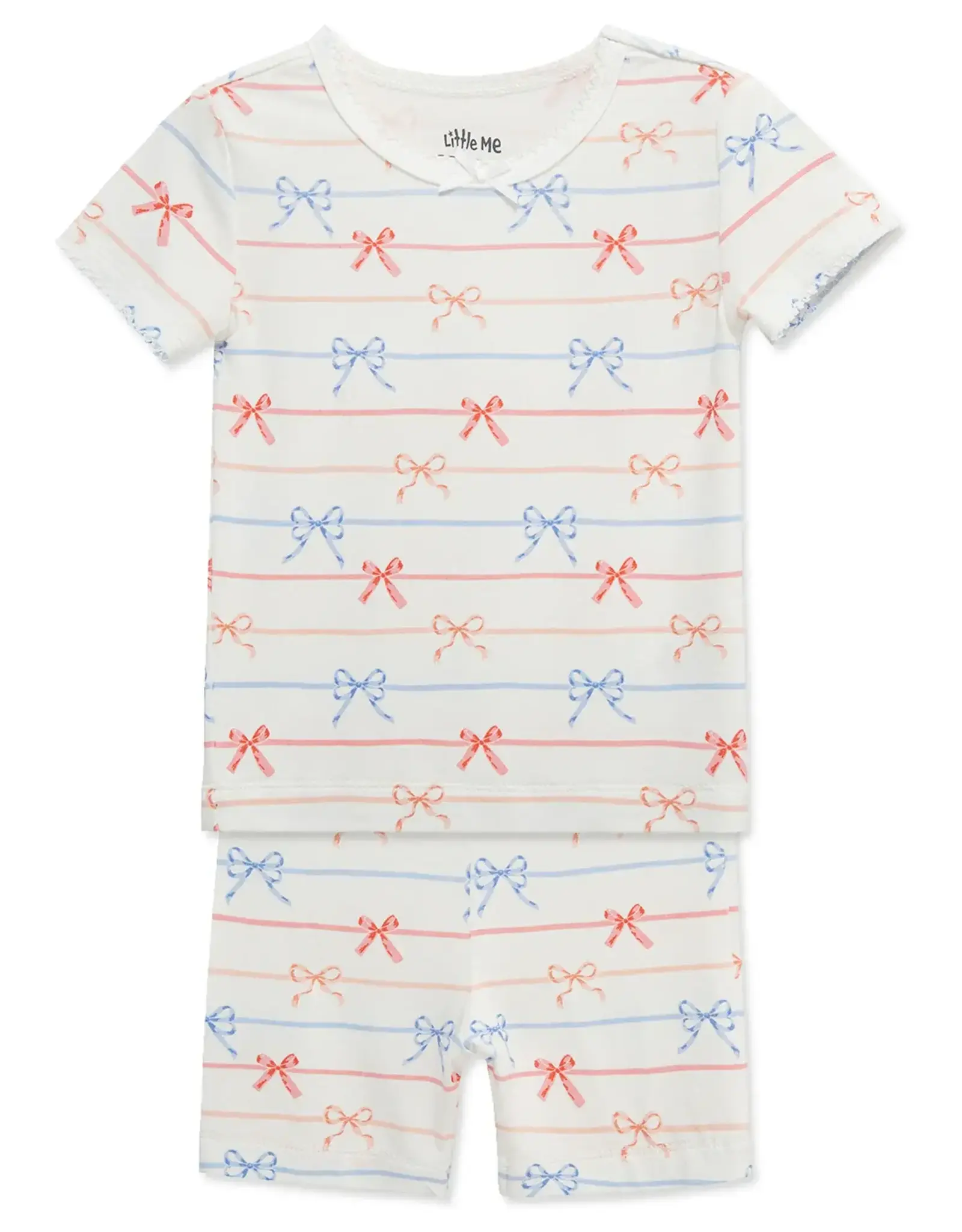 Little Me Bows 4-Piece Pajama Set