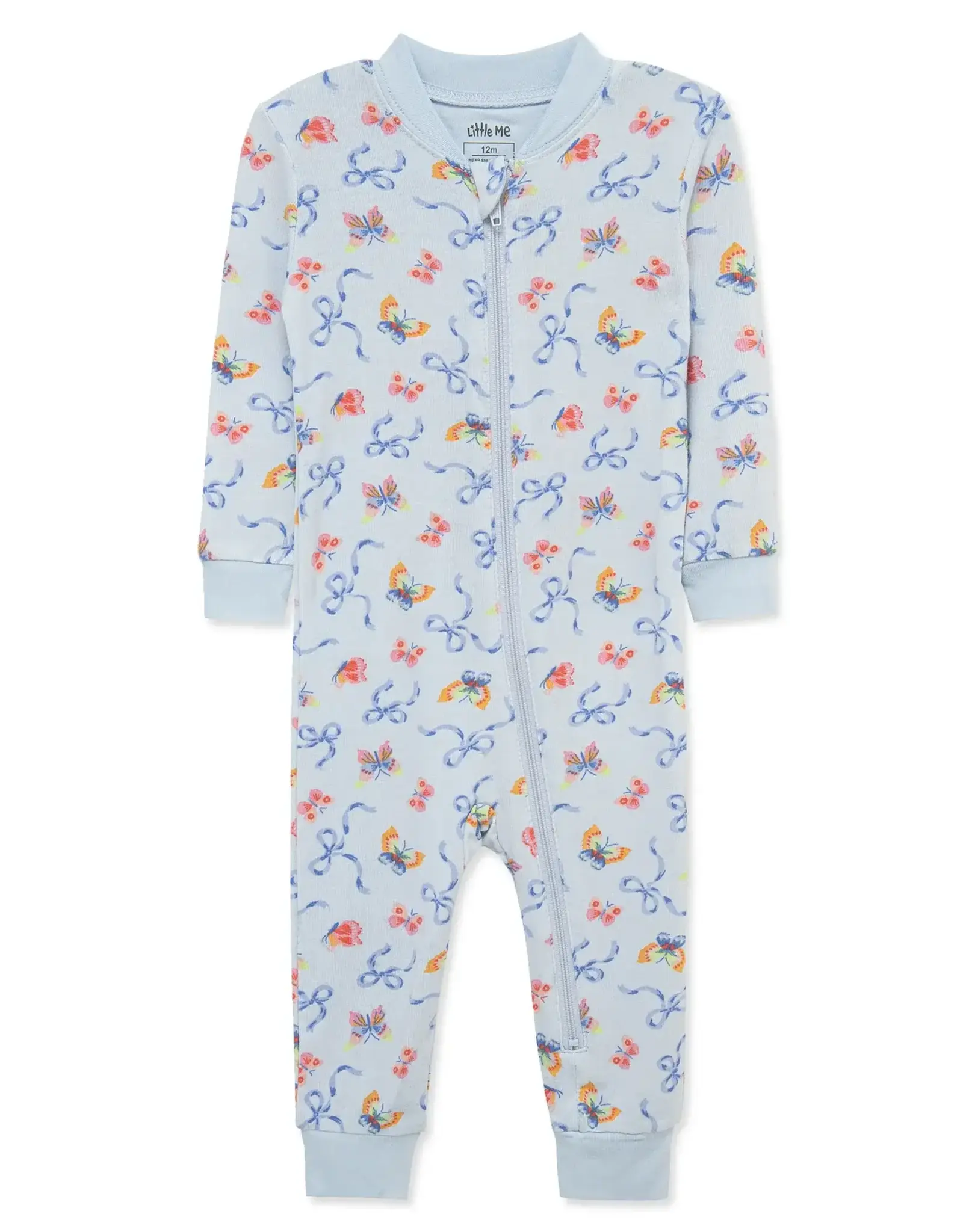 Little Me Bow Zip Front One-Piece