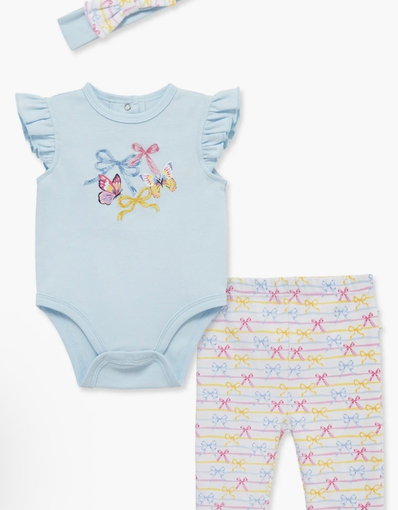 Little Me Bow Bodysuit & Pant Set