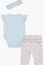 Little Me Bow Bodysuit & Pant Set
