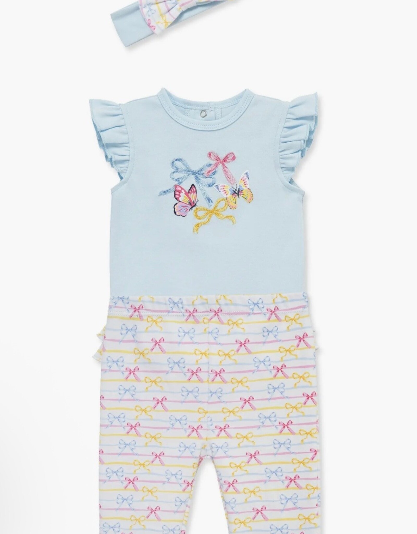 Little Me Bow Bodysuit & Pant Set